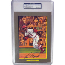 RDB Holdings & Consulting CTBL-040398 Lou Brock Signed St. Louis Cardinals Perez Steele Great Moments No.66-PSA & DNA Slabbed Authentic & Auto Mint 9