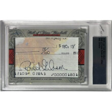 RDB Holdings & Consulting CTBL-040424 Bob Gibson Signed 2018 Leaf Cut Signature Hall of Fame Baseball Edition Card- Leaf Encapsulated Cardinals & HOF