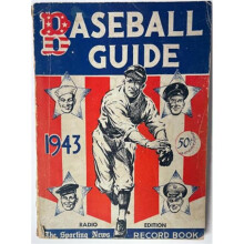 RDB Holdings & Consulting CTBL-040471 1943 The Sporting Baseball Guide Record Book Radio Edition Wartime & WWII Era - VG Used