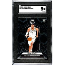 RDB Holdings & Consulting CTBL-040560 Victor Wembanyama 2023-24 Panini Mosaic Rookie Card RC No.257 - SGC Graded 9 Mint - San Antonio Spurs