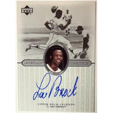 RDB Holdings & Consulting CTBL-040582 Lou Brock Signed 2000 Upper Deck Legends Legendary Signatures On Card Auto No.S-LB Cardinals & HOF
