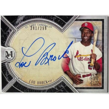 RDB Holdings & Consulting CTBL-040651 Lou Brock Signed 2018 Topps Museum Collection Certified On Card Auto No.AA-LB-299 - Cardinals & HOF