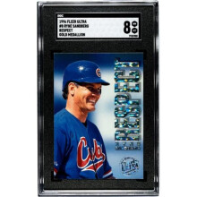 RDB Holdings & Consulting CTBL-040707 Ryne Sandberg 1996 Fleer Ultra Respect Gold Medallion Card No.8- SGC Graded 8 NM-MT - Cubs & HOF