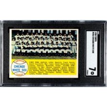 RDB Holdings & Consulting CTBL-040763 1958 Topps Chicago White Sox Team Check List Card No.256 - SGC Graded 7 NM