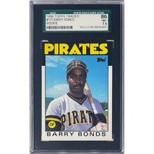RDB Holdings & Consulting CTBL-040784 Barry Bonds 1986 Topps Traded Rookie Card RC No.11T- SGC Graded 7.5 NM 86 - Pittsburgh Pirates