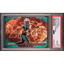 RDB Holdings & Consulting CTBL-040473 Bryce Young 2023 Prizm Fireworks Green Rookie Card RC No.F6- PSA Graded 10 Gem Mint - Carolina Panthers