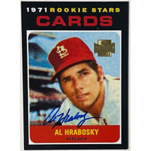 RDB Holdings & Consulting CTBL-040521 Al Hrabosky Signed 2001 Topps Archives On Card Auto No.594-Sports Mem Holo - Cardinals & 1971 Rookie Stars