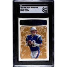 RDB Holdings & Consulting CTBL-040745 Tom Brady 2008 Topps Rookie Progression Bronze Card No.3-389-SGC Graded 8 NM-MT - Patriots, HOF & GOAT