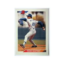 RDB Holdings & Consulting CTBL-040887 No.82 Pedro Martinez 1992 Bowman MLB Rookie Card - Dodgers-Red Sox-Mets-HOF-8XAS