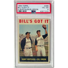 RDB Holdings & Consulting CTBL-040822 Bill Virdon & Danny Murtaugh 1964 Topps Bills Got It Card No.268-PSA Graded 4 VG-EX - Pittsburgh Pirates