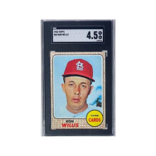 RDB Holdings & Consulting CTBL-041140 No.68 Ron Willis 1968 Topps MLB Card - SGC Graded 4.5 VG-EX Plus St. Louis Cardinals