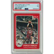 RDB Holdings & Consulting CTBL-041078 No.4 Charles Barkley 1996 Topps NBA Stars 1985 Rookie Reprint Card - PSA Graded 7 NM - Philadelphia 76ers-HOF