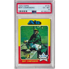 RDB Holdings & Consulting CTBL-041128 No.170 Bert Campaneris 1975 Topps All-Star MLB Card - PSA Graded 6 EX-MT - Oakland As