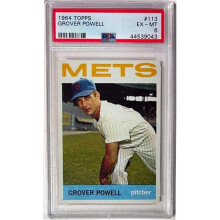 RDB Holdings & Consulting CTBL-041135 No.113 Grover Powell 1964 Topps MLB Rookie Card - PSA Graded 6 EX-MT - York Mets