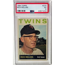 RDB Holdings & Consulting CTBL-040827 No.270 Rich Rollins 1964 Topps MLB Card - PSA Graded 5 EX - Minnesota Twins-2X All Star