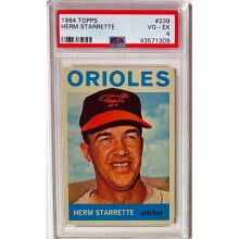 RDB Holdings & Consulting CTBL-040828 No.239 Herm Starrette 1964 Topps MLB Card - PSA Graded 4 VG-EX - Orioles-World Series Champ