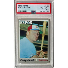 RDB Holdings & Consulting CTBL-041222 No.585 Rusty Staub 1970 Topps MLB Card - PSA Graded 4.5 VG-EX - Montreal Expos