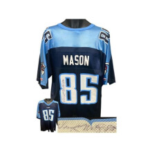 RDB Holdings & Consulting CTBL-041014 No.85 Derrick Mason Signed Tennessee Titans Champion NFL Replica Jersey - COA - Extra Large