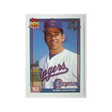 RDB Holdings & Consulting CTBL-041061 No.487 Bobby Valentine 1991 Topps Desert Shield MLB Card - Texas Rangers