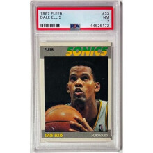 RDB Holdings & Consulting CTBL-041137 No.33 Dale Ellis 1987-1988 NBA Fleer Card - PSA Graded 7 NM - Seattle Supersonics