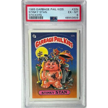 RDB Holdings & Consulting CTBL-041227 No.22B 1985 Topps Garbage Pail Kids Series 1 Stinky Stan Matte Stickers Card - PSA Graded 6 EX-MT