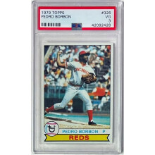 RDB Holdings & Consulting CTBL-040829 No.326 Pedro Borbon 1979 Topps MLB Card - PSA Graded 3 VG - Cincinnati Reds-2X WS Champs