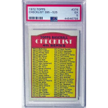 RDB Holdings & Consulting CTBL-041172 No.378 1972 Topps Checklist 395-525 MLB Card - PSA Graded 5 EX