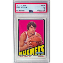 RDB Holdings & Consulting CTBL-041224 No.128 Mike lin 1972-1973 Topps NBA Rookie Card - PSA Graded 5 EX - Houston Rockets