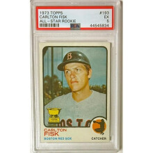 RDB Holdings & Consulting CTBL-041041 No.193 Carlton Fisk 1973 Topps All-Star MLB Rookie Card - PSA Graded 5 EX - Red Sox-HOF