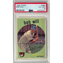 RDB Holdings & Consulting CTBL-041131 No.388 Bob Will 1959 Topps MLB Card - PSA Graded 6 EX-MT - Chicago Cubs