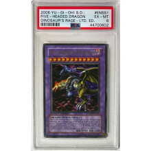 RDB Holdings & Consulting CTBL-041257 No.ENSS1 2006 Yu-Gi-Oh S.D Dinosaurs Rage LTD-ED Five-Headed Dragon Card - PSA Graded 6 EX-MT