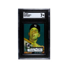 RDB Holdings & Consulting CTBL-040868 No.2 Mickey Mantle 1996 Topps Finest Reprint 1952 MLB Rookie Card - SGC Graded 7 NM - Yankees-HOF