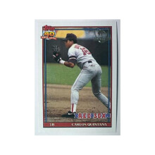 RDB Holdings & Consulting CTBL-041062 No.206 Carlos Quintana 1991 Topps Desert Shield MLB Card - Boston Red Sox