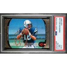 RDB Holdings & Consulting CTBL-040993 No.181 Peyton Manning Signed 1998 UD3 Auto NFL Rookieon Card - PSA Graded 7 NM-Autograph 8 - Colts-HOF