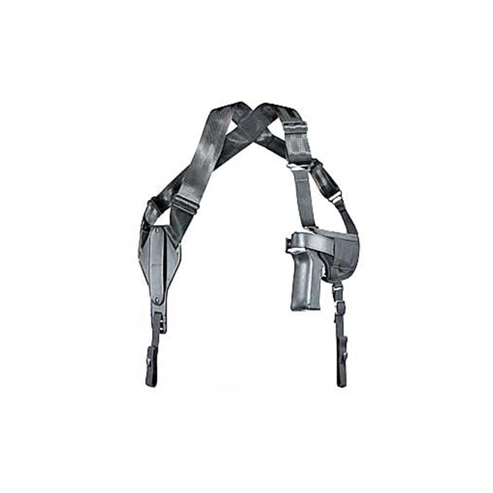 Photos - Other Uncle Mikes 8715-0 Horizontal Shoulder Holster Ambidextrous Med Auto Cordura - Black