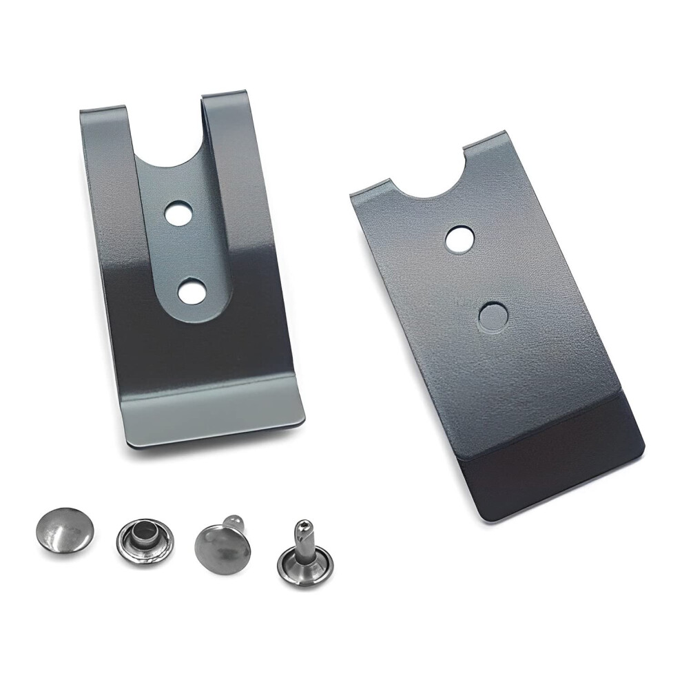 Bluemoona 4 Juegos - Funda De Metal De 54 X 25 Mm Con Clip Para Cintur?N Y Cierre De Resorte-image