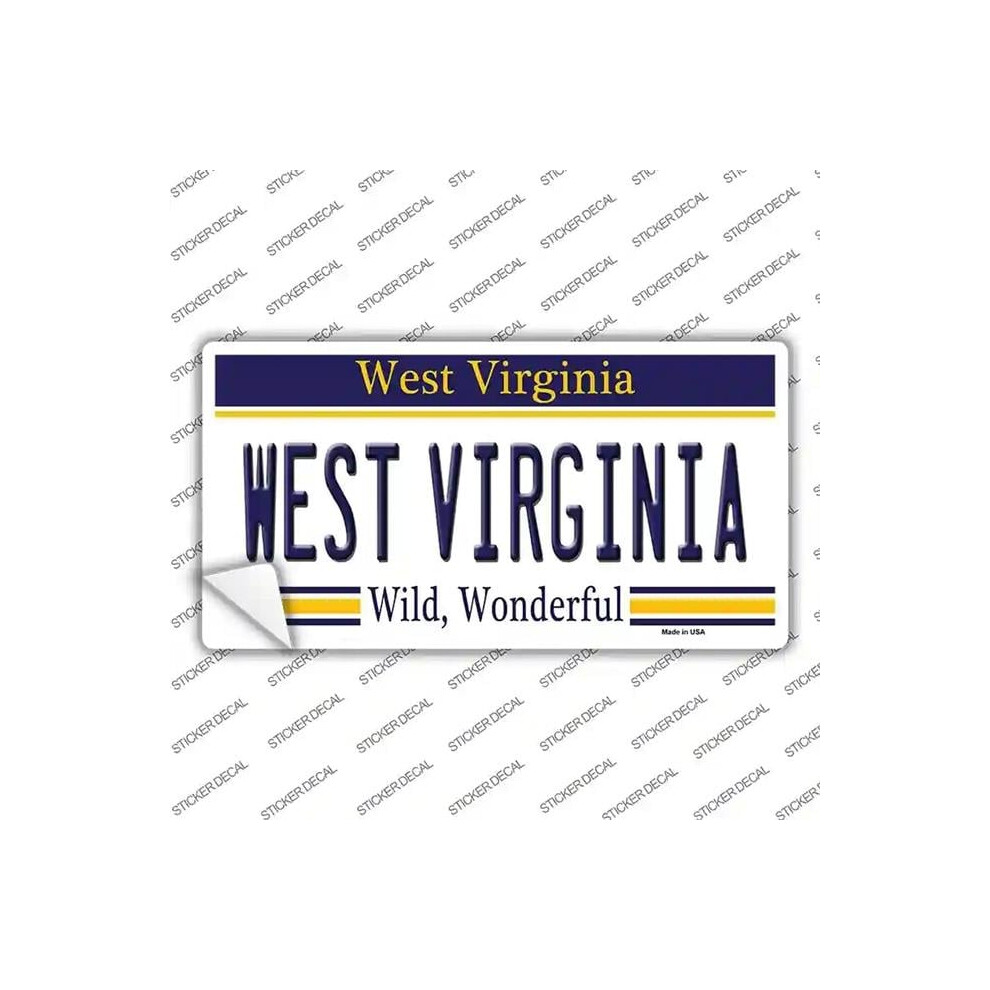 Smart Blonde Lp-6508S-L West Virginia Novelty Sticker Decal - Large 731997862790