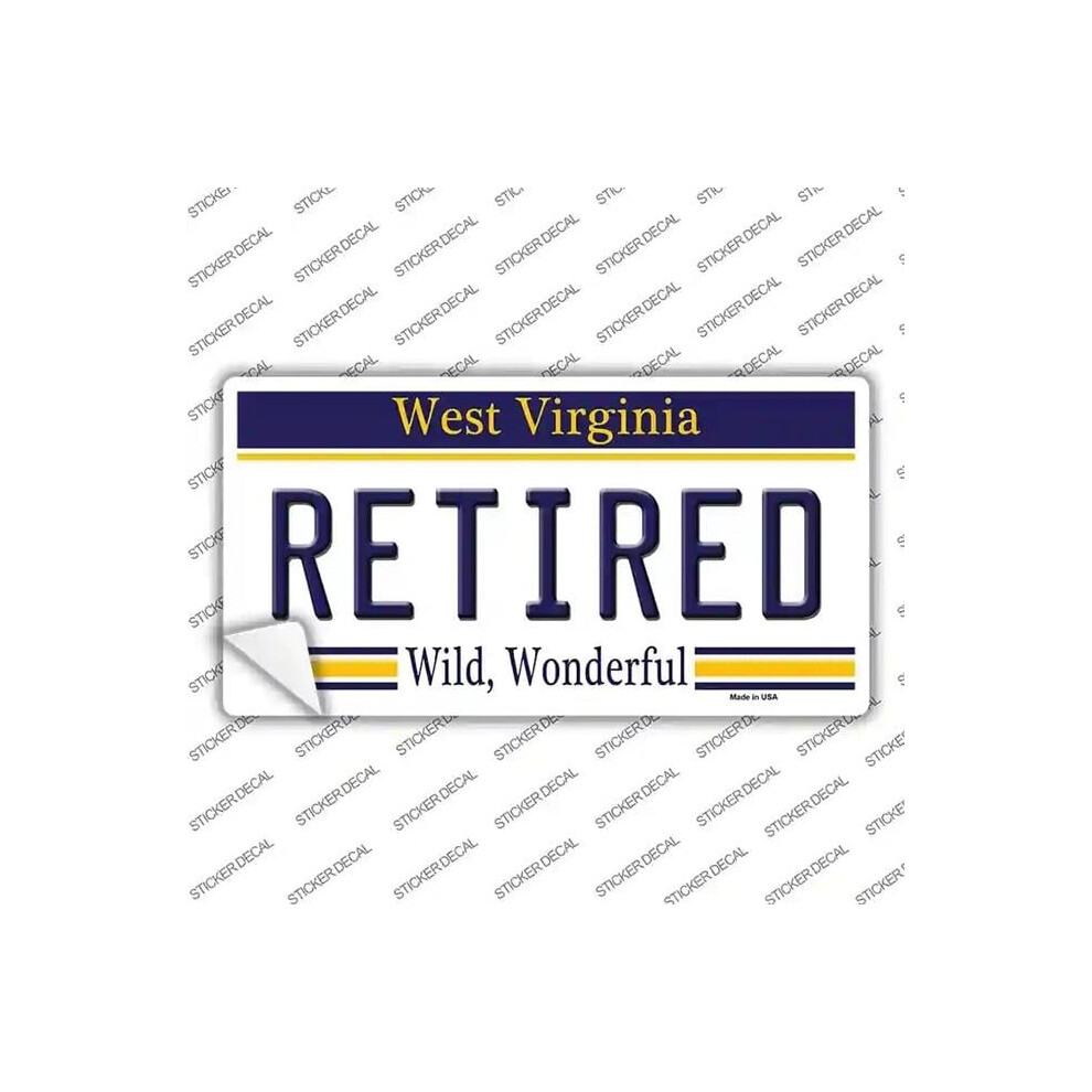 Smart Blonde Lp-6511S-L Retired West Virginia Novelty Sticker Decal - Large 731997862813