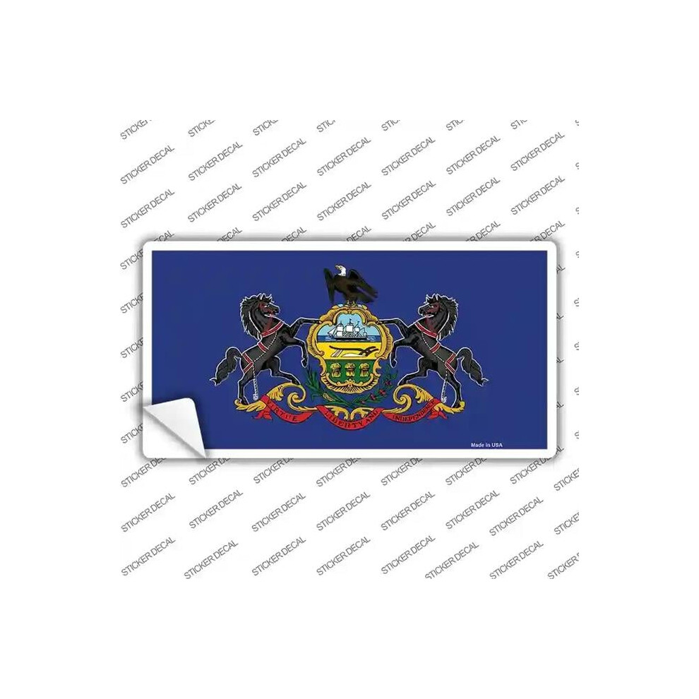 Smart Blonde Lp-3599S-L Pennsylvania State Flag Novelty Sticker Decal - Large 731997863032