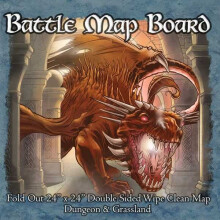 Grid & Hex Battle Map Board - Board Game