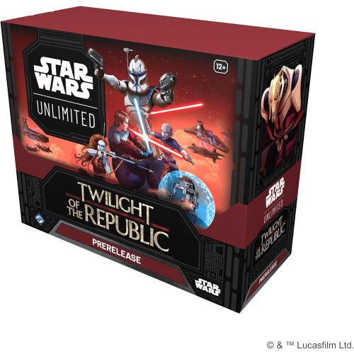Fantasy Flight Games Star Wars: Unlimited TCG Twilight of the Republic PreRease Box - Lansa?i -va aventura Clone Wars! Include 6 pachete de rapel 2