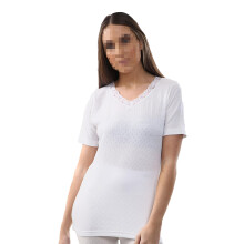 (46001, White) Ladies Thermal Vests Women Tog Pointelle Extra
