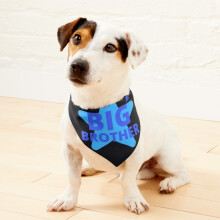 (I'm Going To Be A Big Brother=1117) 2-in-1 Pet Bandana Collar with Quick Release Buckle & D-Ring Adjustable Cat Scarf for Large/XLarge/XXLarge Dogs, Double-Sided Polyester Prints