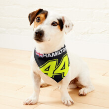 (Lewis Hamilton 44 Yellow Mercedes F1 2022=1123) 2-in-1 Pet Bandana Collar with Quick Release Buckle & D-Ring Adjustable Cat Scarf for Large/XLarge/XXLarge Dogs, Double-Sided Polyester Prints