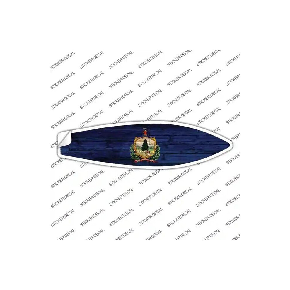 Smart Blonde Sb-144S-S Vermont State Flag Novelty Surfboard Sticker Decal - Small 731997963329