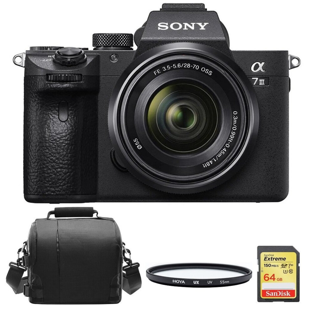 Sony A7 Iii Kit Sel 28-70Mm F3.5-5.6 Oss+64Gb Sd Card+Bag+55Mm Filter