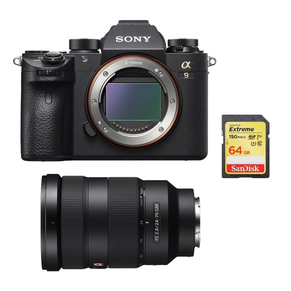 SONY A9 + SEL 24-70MM F2.8 GM + 64GB SD card