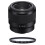 Sony SONY SEL 50MM F1.8 F Black + HOYA UX UV 49mm Filter 1