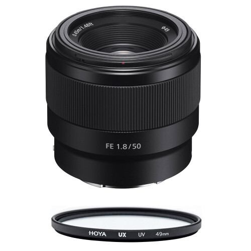 Sony SONY SEL 50MM F1.8 F Black + HOYA UX UV 49mm Filter
