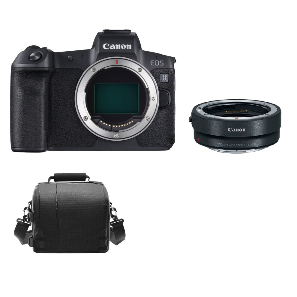 CANON EOS R Black + EF-EOS R Mount Adapter + camera Bag